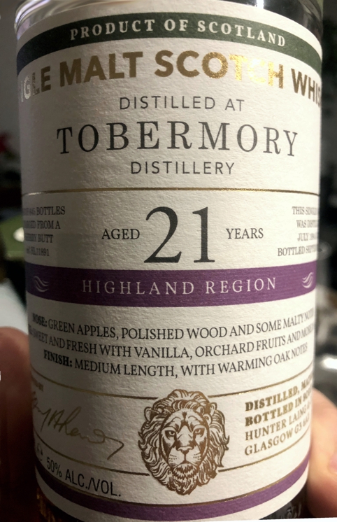 Tobermory single malt Scotch Whisky