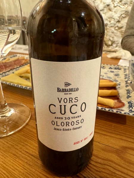 Sherry Barbadillo "Cuco" Oloroso V.O.R.S.