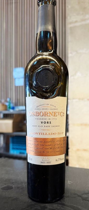 Sherry Osborne "51-1°" Amontillado V.O.R.S.